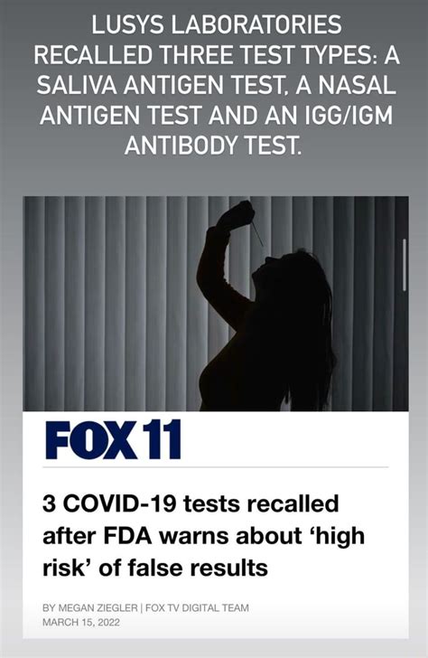 lusys laboratories covid test package|Class 1 Device Recall LuSys Laboratories .